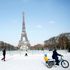 Blowtorch used to clear ice on Eiffel Tower as Europe cold snap continues