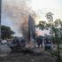 Monolith in Democratic Republic of Congo destroyed with sticks and fire