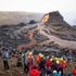 Thousands flock to edge of spectacular volcanic eruption in Iceland