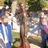 Bronze statue of woman in see-through dress sparks sexism row in Italy
