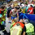 Cristiano Ronaldo knocks out steward with wayward pre-match practice shot