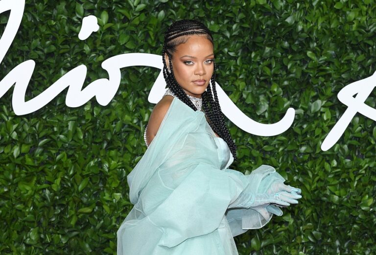 Rihanna shows off Amina Muaddi heels in New York