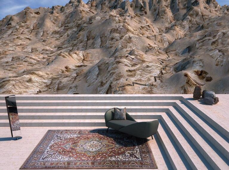 Egyptian heritage rug maker Kahhal 1871 presents carpets with contemporary Arab vibe