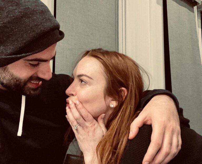 Actress Lindsay Lohan celebrates engagement to Dubai financier in Kuwait