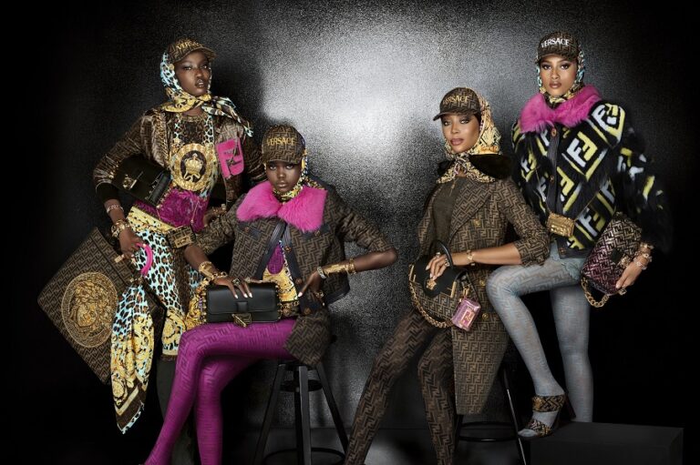 Imaan Hammam, Naomi Campbell and more star in Fendi x Versace campaign