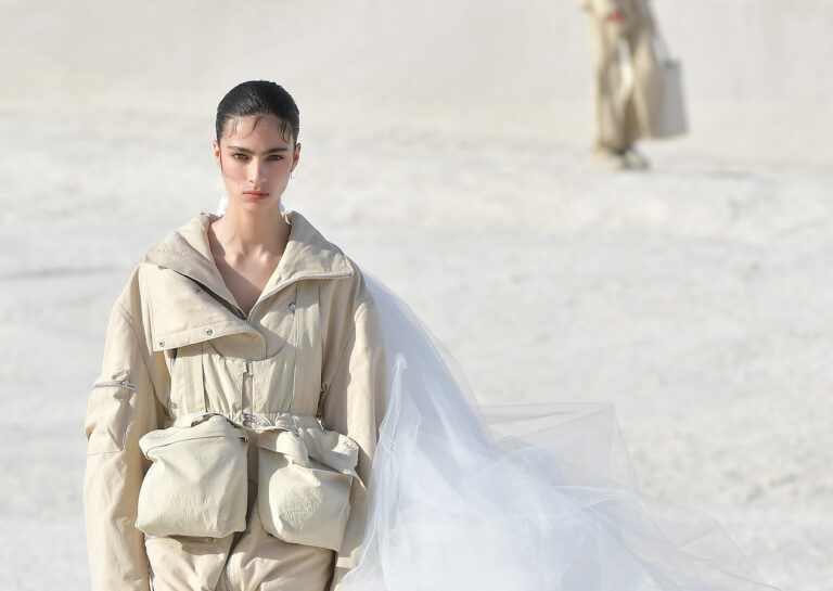 Part-Algerian model Loli Bahia walks the runway for Jacquemus in France