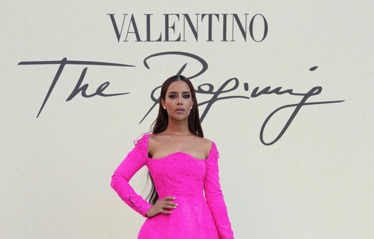 Emirati singer Balqees Fathi shines at Valentino show in Rome