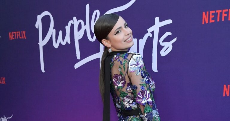 US actress Sofia Carson flaunts Lebanese label at ‘Purple Hearts’ premiere