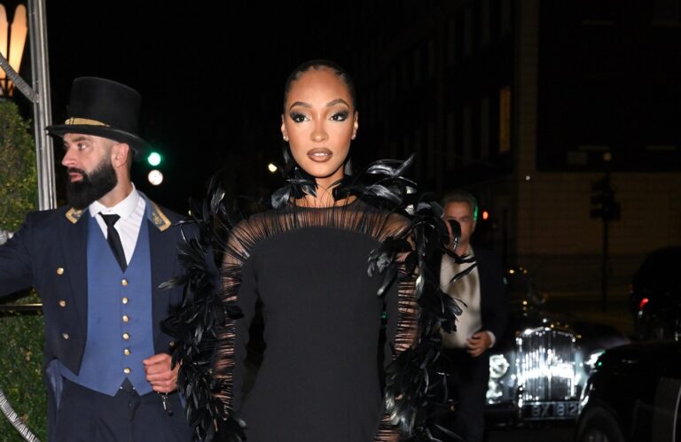 British model Jourdan Dunn shows off Lebanese look at London launch party