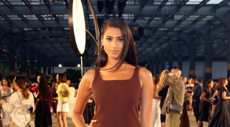 Part-Arab model Imaan Hammam spotted at Tory Burch’s NYFW show