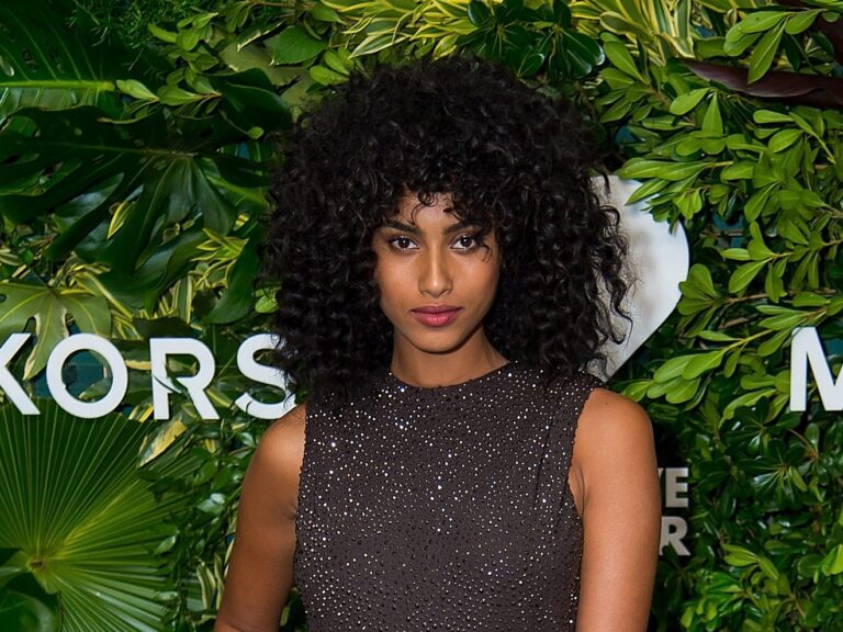 Model Imaan Hammam hits the runway in California